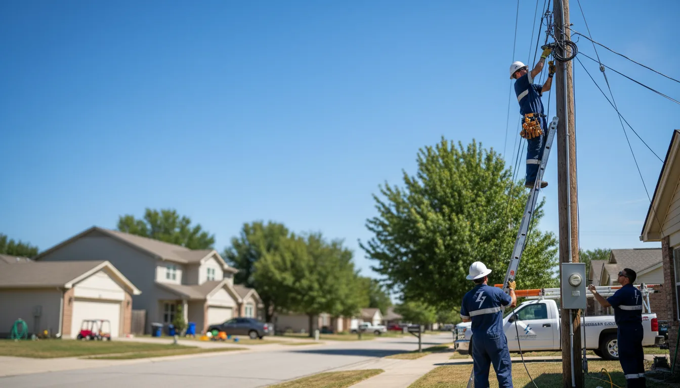 Residential electrician providing installation services in Clarksville, OH